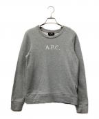 A.P.C.アーペーセー）の古着「ロゴクルーネックスウェット」｜グレー