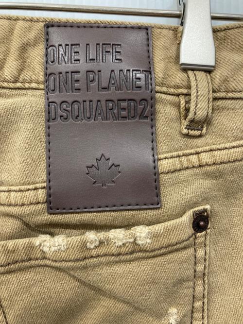 DSQUARED2（ディースクエアード）DSQUARED2 (ディースクエアード) Jennifer Cropped Jean ベージュ サイズ:34の古着・服飾アイテム