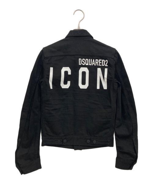 DSQUARED2（ディースクエアード）DSQUARED2 (ディースクエアード) ICON デニムジャケット ブラック サイズ:34の古着・服飾アイテム