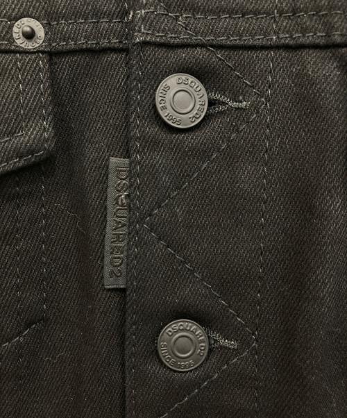 DSQUARED2（ディースクエアード）DSQUARED2 (ディースクエアード) ICON デニムジャケット ブラック サイズ:34の古着・服飾アイテム
