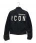 DSQUARED2 (ディースクエアード) ICON デニムジャケット ブラック サイズ:34：12000円