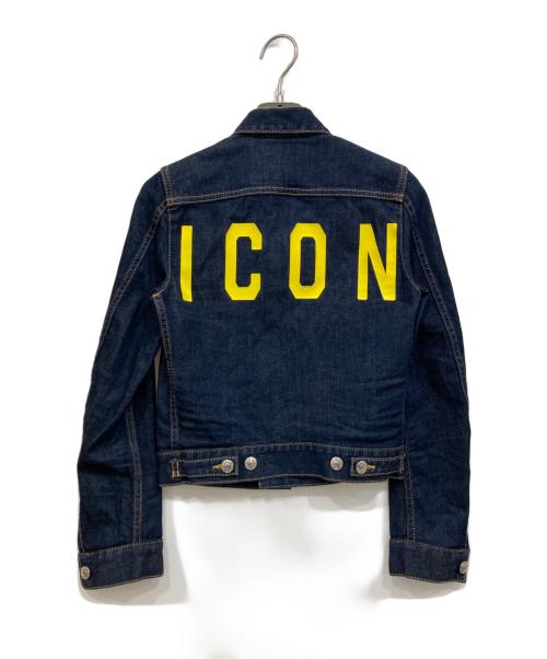 DSQUARED2（ディースクエアード）DSQUARED2 (ディースクエアード) ICON デニムジャケット インディゴ サイズ:34の古着・服飾アイテム