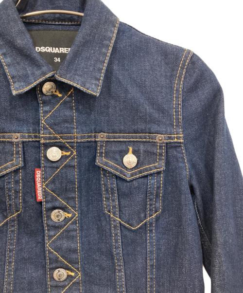 DSQUARED2（ディースクエアード）DSQUARED2 (ディースクエアード) ICON デニムジャケット インディゴ サイズ:34の古着・服飾アイテム
