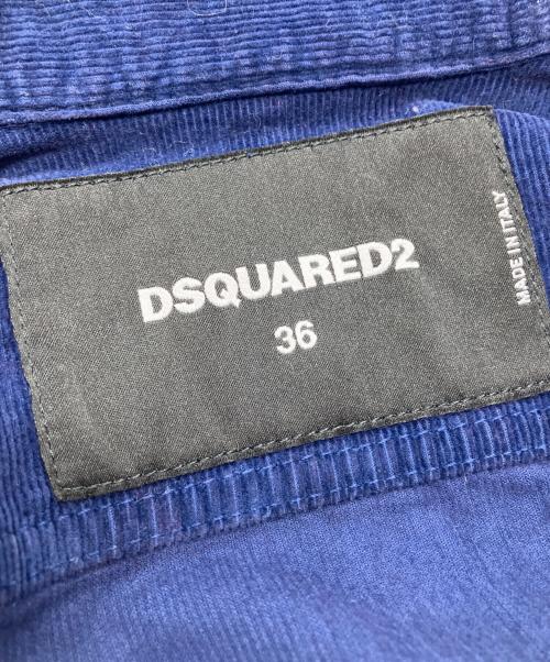DSQUARED2（ディースクエアード）DSQUARED2 (ディースクエアード) コーデュロイトラッカージャケット ネイビー サイズ:36の古着・服飾アイテム