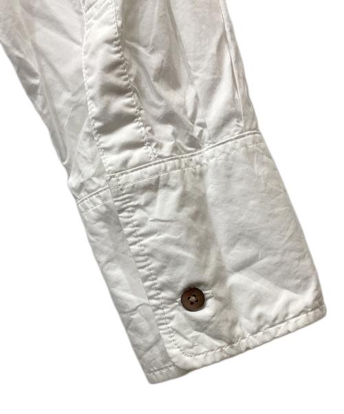 unpeu femme（アンプーファム）Unpeu Femme (アンプーファム) バンドカラーオーバーサイズシャツ ホワイト サイズ:FREEの古着・服飾アイテム