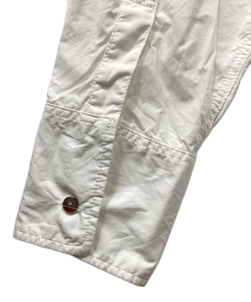 unpeu femme（アンプーファム）Unpeu Femme (アンプーファム) バンドカラーオーバーサイズシャツ ホワイト サイズ:FREEの古着・服飾アイテム