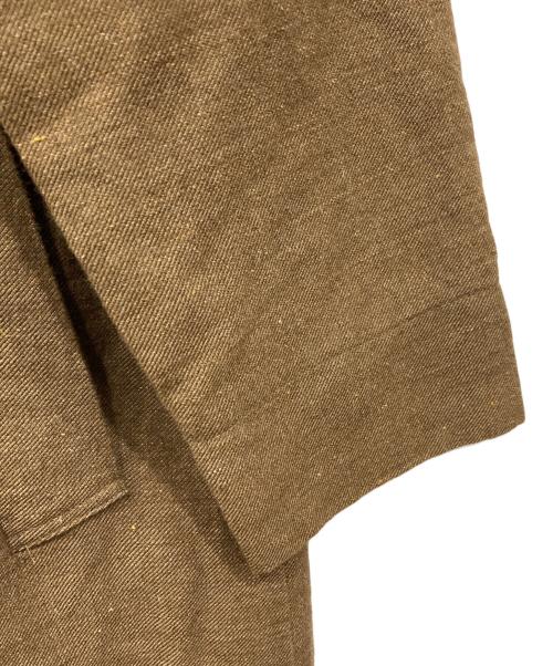 Pilgrim Surf+Supply（ピルグリム サーフサプライ）PILGRIM SURF+SUPPLY (ピルグリム サーフサプライ) リネン混 ダブルトレンチコート ブラウン サイズ:1の古着・服飾アイテム