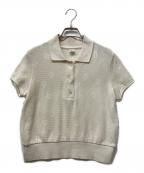 Ron Hermanロンハーマン）の古着「Flower Waffle Polo Shirt」｜アイボリー