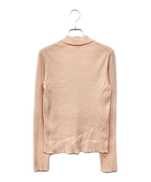 6(ROKU) BEAUTY&YOUTH（ロク ビューティーアンドユース）6(ROKU) BEAUTY&YOUTH (ロク ビューティーアンドユース) RIB SHIRT CARDIGAN ピンク サイズ:Freeの古着・服飾アイテム