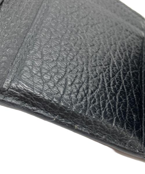 Maison Margiela（メゾンマルジェラ）Maison Margiela (メゾンマルジェラ) コンパクト レザー ウォレット 三つ折り財布 ブラックの古着・服飾アイテム
