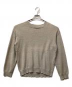 nanamicaナナミカ）の古着「7G Crew Neck Sweater」｜ベージュ