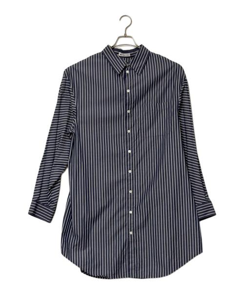 BALENCIAGA（バレンシアガ）BALENCIAGA (バレンシアガ) PULLED SHIRT DRESS ネイビー サイズ:SIZE 36（S）の古着・服飾アイテム
