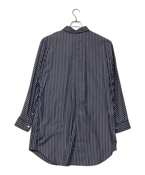 BALENCIAGA（バレンシアガ）BALENCIAGA (バレンシアガ) PULLED SHIRT DRESS ネイビー サイズ:SIZE 36（S）の古着・服飾アイテム