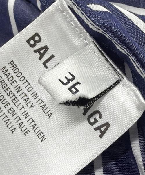 BALENCIAGA（バレンシアガ）BALENCIAGA (バレンシアガ) PULLED SHIRT DRESS ネイビー サイズ:SIZE 36（S）の古着・服飾アイテム