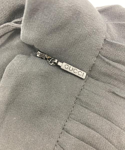 GUCCI（グッチ）GUCCI (グッチ) シルクプリーツスカート ブラック サイズ:40の古着・服飾アイテム