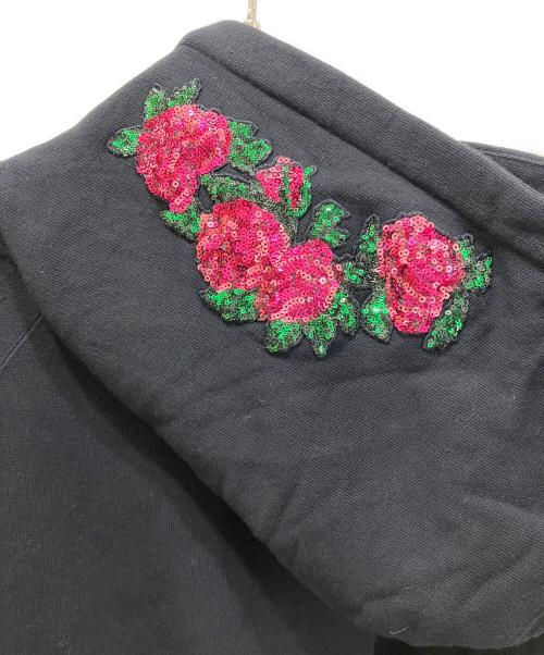 GUCCI（グッチ）GUCCI (グッチ) スパンコールタイガーフーディー ブラック サイズ:XSの古着・服飾アイテム