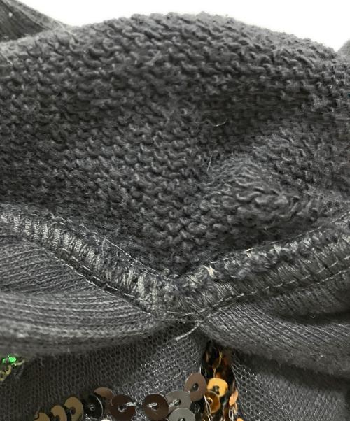 GUCCI（グッチ）GUCCI (グッチ) スパンコールタイガーフーディー ブラック サイズ:XSの古着・服飾アイテム