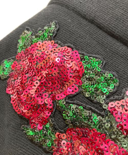 GUCCI（グッチ）GUCCI (グッチ) スパンコールタイガーフーディー ブラック サイズ:XSの古着・服飾アイテム