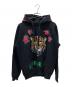 GUCCI（グッチ）の古着「スパンコールタイガーフーディー」｜ブラック