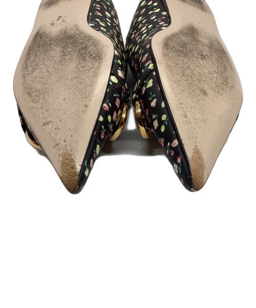 GUCCI（グッチ）GUCCI (グッチ) Liberty floral ballet flat ブラック サイズ:37　1/2の古着・服飾アイテム