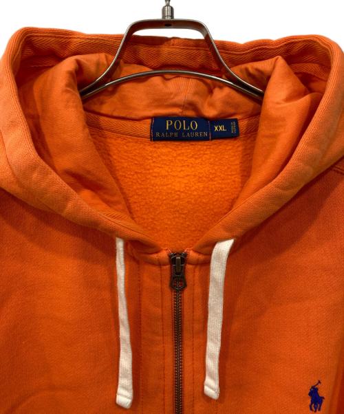 POLO RALPH LAUREN（ポロ・ラルフローレン）POLO RALPH LAUREN (ポロ・ラルフローレン) ジップパーカー オレンジ サイズ:XXLの古着・服飾アイテム