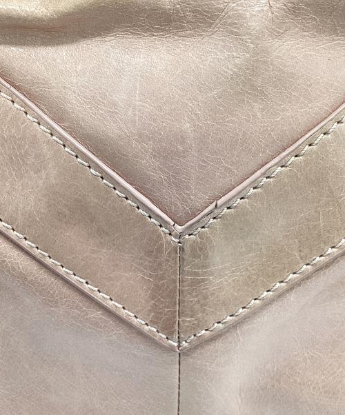 DIESEL（ディーゼル）DIESEL (ディーゼル) レザーチェーンショルダーバッグ ピンクベージュの古着・服飾アイテム