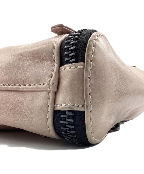 DIESEL（ディーゼル）DIESEL (ディーゼル) レザーチェーンショルダーバッグ ピンクベージュの古着・服飾アイテム