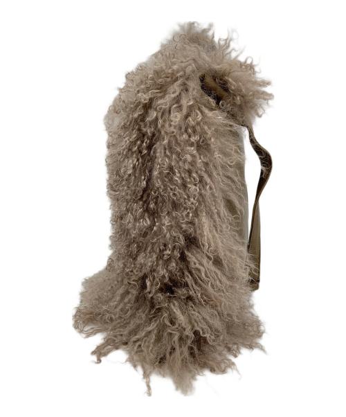 UNITED ARROWS（ユナイテッドアローズ）UNITED ARROWS (ユナイテッドアローズ) UWCB ファー ショルダーバッグ ベージュの古着・服飾アイテム