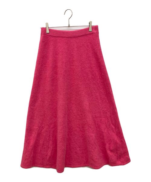 Plage（プラージュ）Plage (プラージュ) Fur Flared スカート ショッキングピンク サイズ:38の古着・服飾アイテム