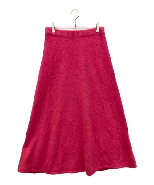 Plage（プラージュ）Plage (プラージュ) Fur Flared スカート ショッキングピンク サイズ:38の古着・服飾アイテム