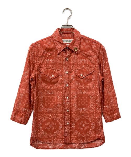 REMI RELIEF（レミレリーフ）REMI RELIEF (レミレリーフ) ペイズリーウエスタンシャツ レッド サイズ:Sの古着・服飾アイテム