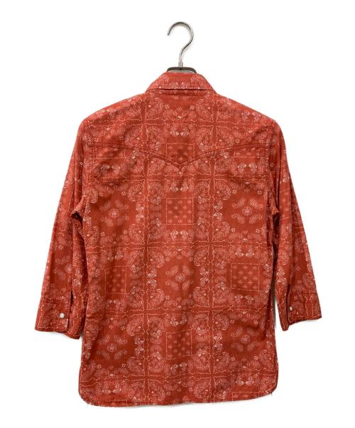 REMI RELIEF（レミレリーフ）REMI RELIEF (レミレリーフ) ペイズリーウエスタンシャツ レッド サイズ:Sの古着・服飾アイテム