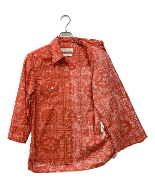 REMI RELIEF（レミレリーフ）REMI RELIEF (レミレリーフ) ペイズリーウエスタンシャツ レッド サイズ:Sの古着・服飾アイテム