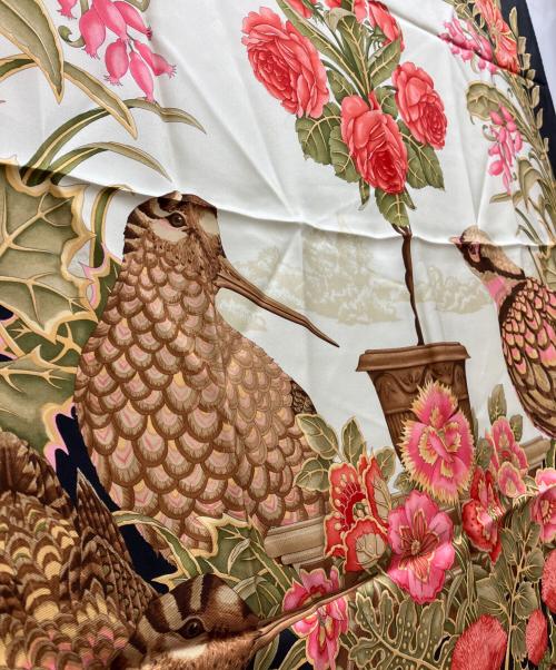 Salvatore Ferragamo（サルヴァトーレ フェラガモ）Salvatore Ferragamo (サルヴァトーレ フェラガモ) シルクスカーフ ブラックの古着・服飾アイテム