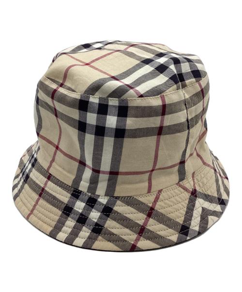 BURBERRY LONDON（バーバリーロンドン）BURBERRY LONDON (バーバリーロンドン) リバーシブルバケットハット ベージュ×ブラックの古着・服飾アイテム