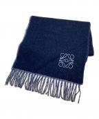 LOEWEロエベ）の古着「リバーシブルマフラー」｜ブルー