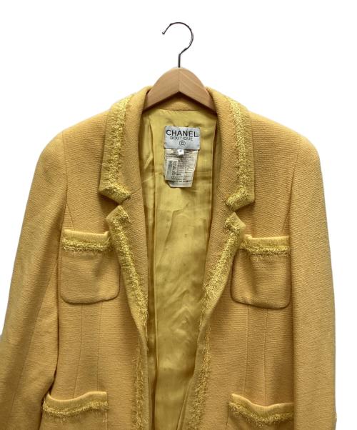 CHANEL BOUTIQUE（シャネル ブティック）CHANEL BOUTIQUE (シャネル ブティック) テーラードジャケット イエロー サイズ:40の古着・服飾アイテム