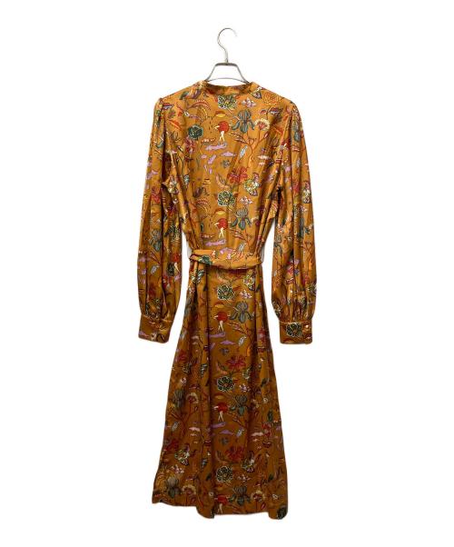 SCOTCH & SODA（スコッチアンドソーダ）SCOTCH & SODA (スコッチアンドソーダ) プリントワンピース オレンジ サイズ:Mの古着・服飾アイテム