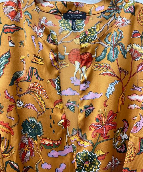 SCOTCH & SODA（スコッチアンドソーダ）SCOTCH & SODA (スコッチアンドソーダ) プリントワンピース オレンジ サイズ:Mの古着・服飾アイテム