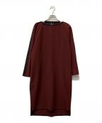 LANVIN COLLECTIONランバンコレクション）の古着「ショルダージッパーワンピース」｜ボルドー