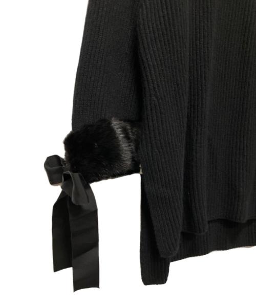 FENDI（フェンディ）FENDI (フェンディ) カシミヤデザインニット/ハイネックデザインニット ブラック サイズ:SIZE 40の古着・服飾アイテム