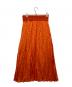 FENDI (フェンディ) プリーツロングスカート オレンジ サイズ:40：30000円