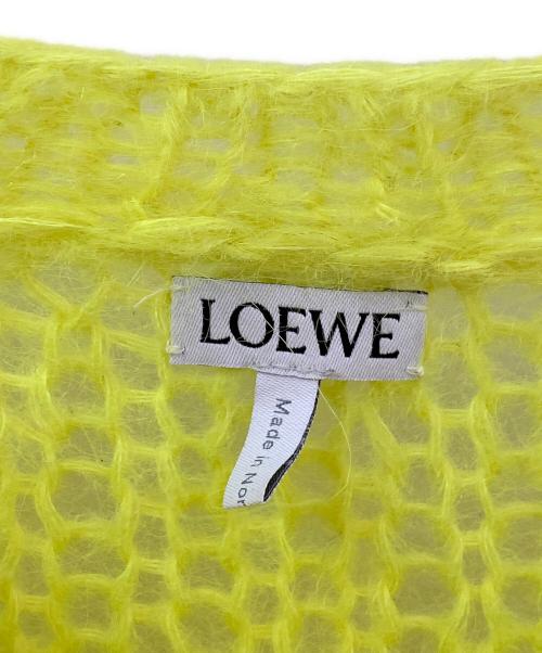 LOEWE（ロエベ）LOEWE (ロエベ) アナグラム モヘアクルーネックニット イエロー サイズ:Sの古着・服飾アイテム
