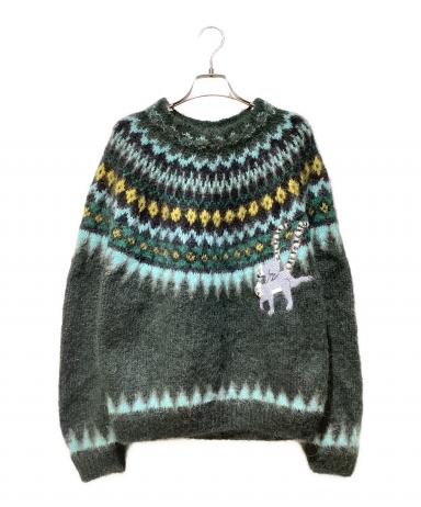 【未使用に近い】ロエベ Suna Fujita コラボ　ウール✖️アルパカニット 未使用に近い】ロエベ Suna Fujita コラボ ウール✖️アルパカニット