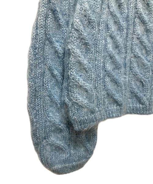 FENDI（フェンディ）FENDI (フェンディ) ボリュームスリーブケーブルニット ブルー サイズ:SIZE 40の古着・服飾アイテム