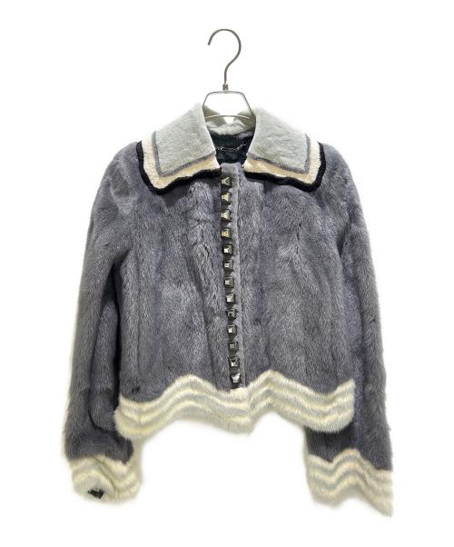 FENDI（フェンディ）FENDI (フェンディ) ミンクファージャケット グレー サイズ:40の古着・服飾アイテム