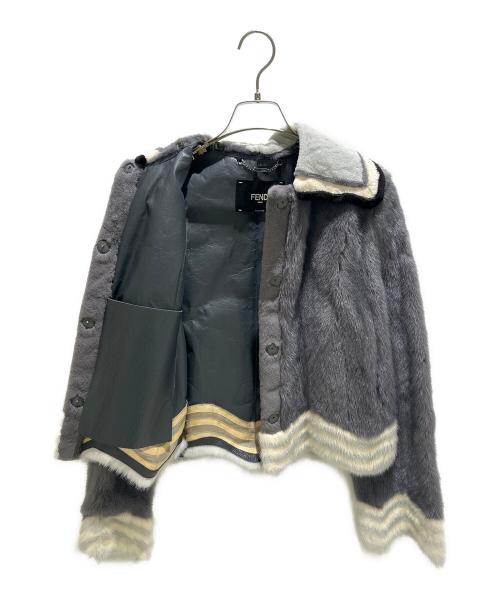 FENDI（フェンディ）FENDI (フェンディ) ミンクファージャケット グレー サイズ:40の古着・服飾アイテム