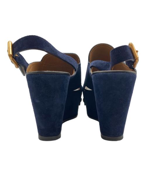 Chloe（クロエ）Chloe (クロエ) サンダル ネイビー サイズ:37の古着・服飾アイテム