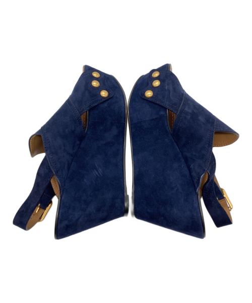 Chloe（クロエ）Chloe (クロエ) サンダル ネイビー サイズ:37の古着・服飾アイテム