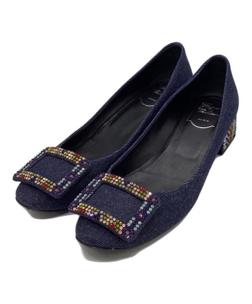 Roger Vivier（ロジェ ヴィヴィエ）Roger Vivier (ロジェ ヴィヴィエ) デニムパンプス インディゴ サイズ:37の古着・服飾アイテム